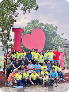 Morning Walks group in urban setting